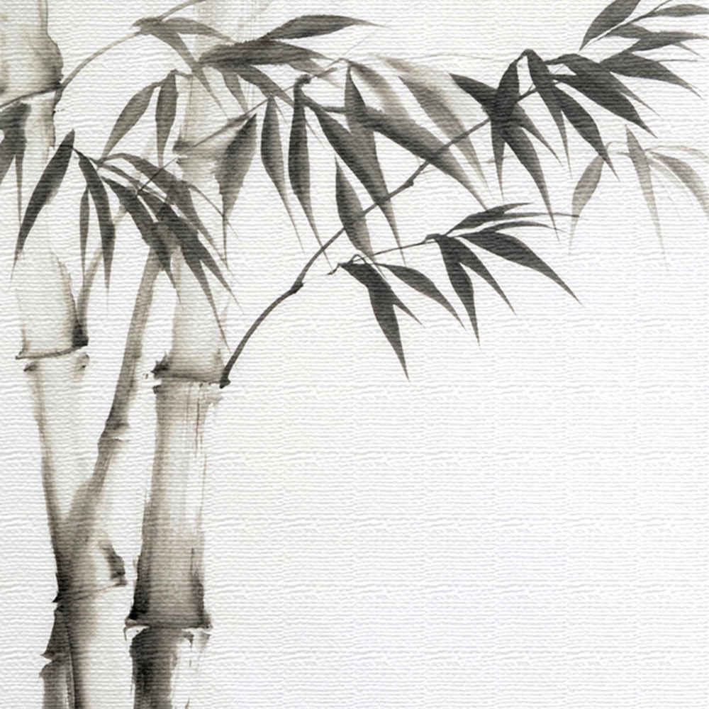 竹の水墨画のファブリックボード Lサイズ（57cm×57cm） ウォールアート 壁掛け おしゃれ 北欧 モダン 新築祝い 開店祝い 結婚祝い お洒落 玄関 寝室 リビング 応接室