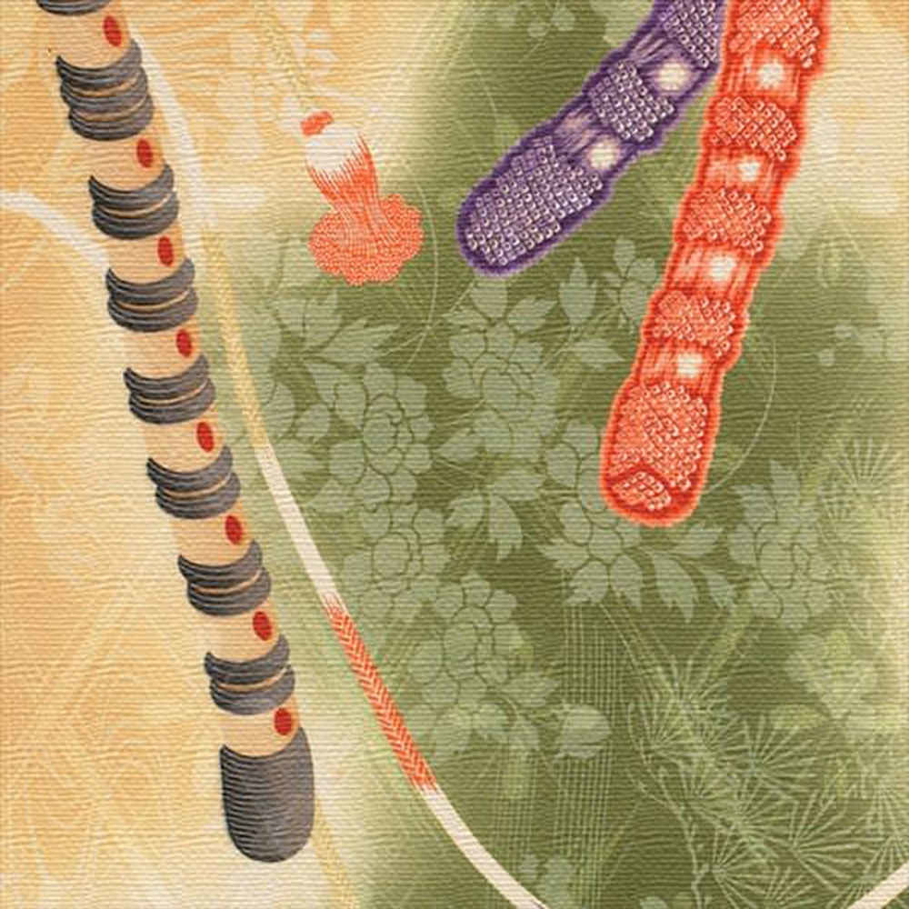 着物柄のアートパネル XLサイズ（100cm×100cm） ウォールアート 壁掛け おしゃれ 北欧 モダン 新築祝い 開店祝い 結婚祝い お洒落 玄関 寝室 リビング 応接室