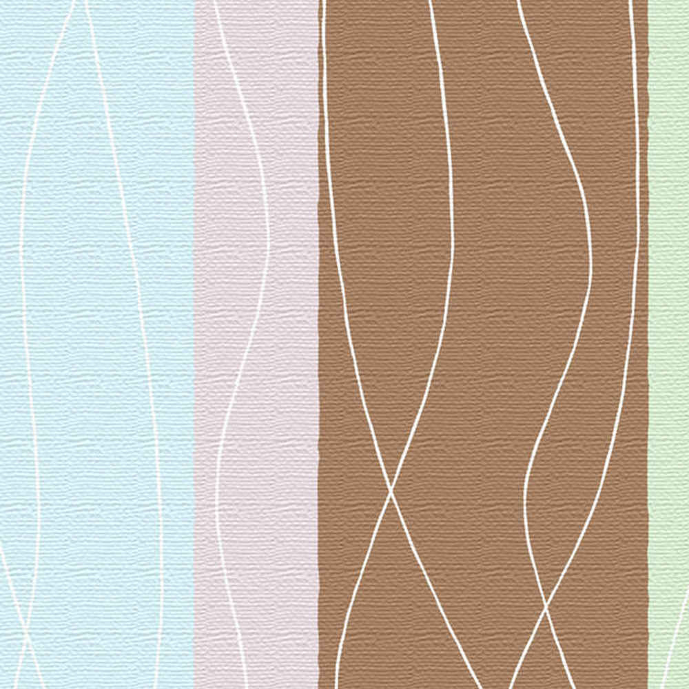 パステルカラーのストライプ柄インテリアパネル XLサイズ（100cm×100cm） ウォールアート 壁掛け おしゃれ 北欧 モダン 新築祝い 開店祝い 結婚祝い お洒落 玄関 寝室 リビング 応接室