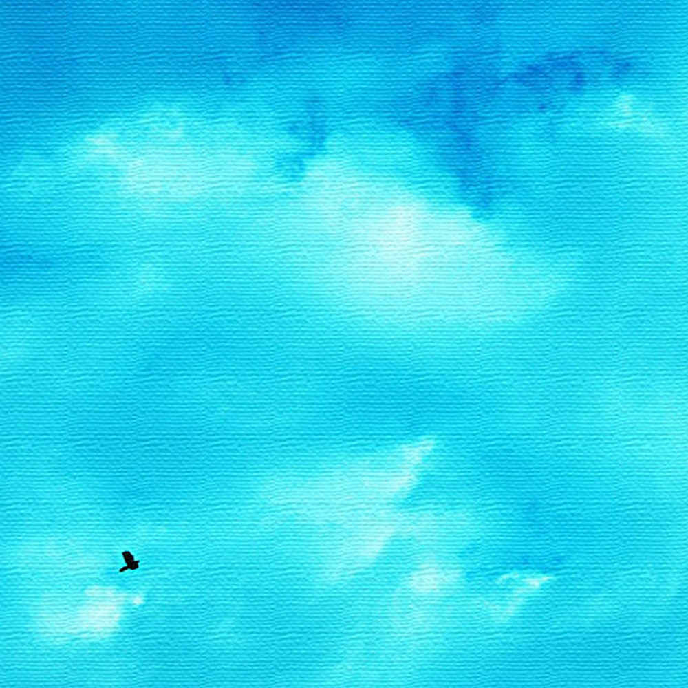 壁掛けインテリアにファブリックパネル/青空 XLサイズ（100cm×100cm） ウォールアート 壁掛け おしゃれ 北欧 モダン 新築祝い 開店祝い 結婚祝い お洒落 玄関 寝室 リビング 応接室