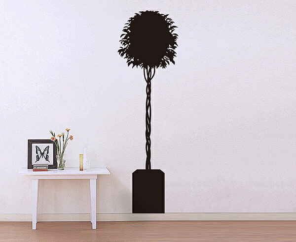 即納特典付き 楽天市場 転写タイプ 大判 高級 ウォールステッカー ベンジャミン ブラック 植物 観葉植物 木 日本製 壁傷 汚れ隠し インテリア キッチン リビング 子供部屋 トイレ 壁紙 壁シール かわいい 北欧 ベッド 家具通販furniture Store 超大特価