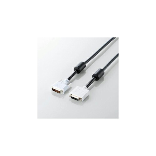 8131円 日本正規代理店品 5個セット エレコム DVI延長ケーブル アナログ デジタル CAC-DVIE10BKX5