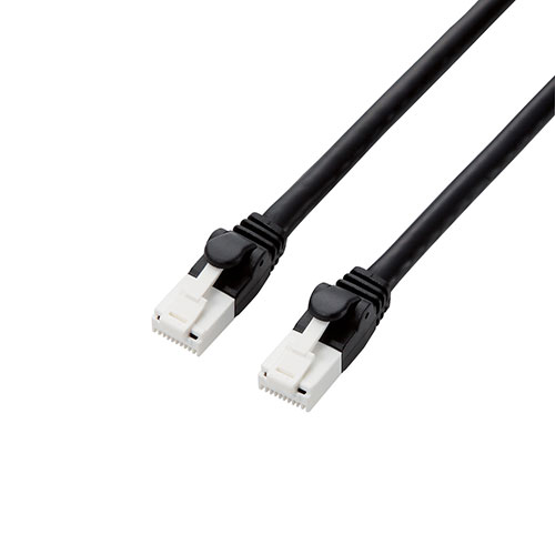 【5個セット】 エレコム ツメ折れ防止LANケーブル(Cat6A) GM-LDGPAT/BK100X5|ベッド・家具通販furniture store