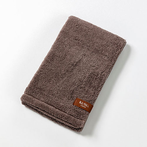 【5個セット】楠橋紋織 くすばしタオル KuSu organic クスオーガニック フェイスタオル 33cm×80cm ブラウン(PBP YARNプロジェクト対象) 1-68031-31-BRX5