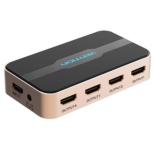 VENTION 1 In 4 Out HDMI Splitter Black AC-2496
