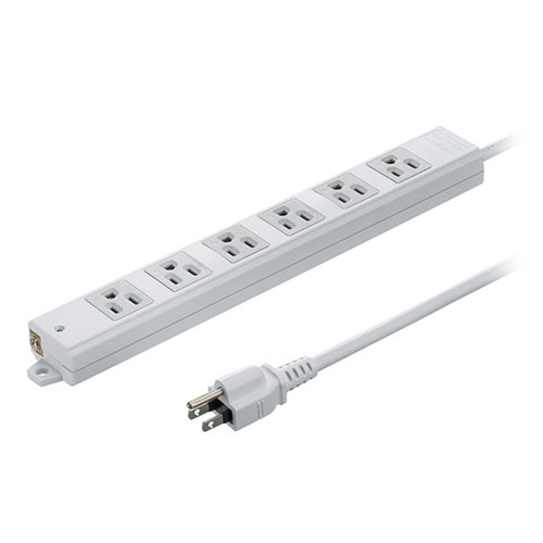 サンワサプライ 工事物件タップ 6個口 5m TAP-KS6N-5