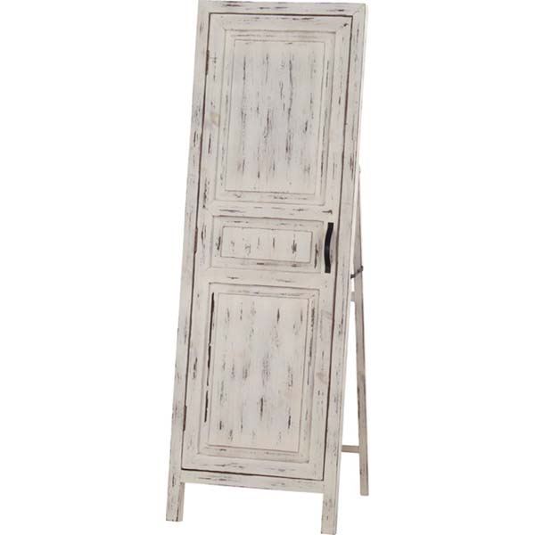 楽天市場】アンティーク調 スタンドミラー 扉付き カバー付き 全身鏡