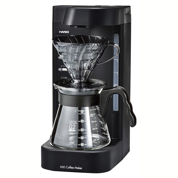 V60珈琲王2 コーヒーメーカー 蒸らし機能 ドリップコーヒー 計量スプーン ペーパー40枚付き おしゃれ