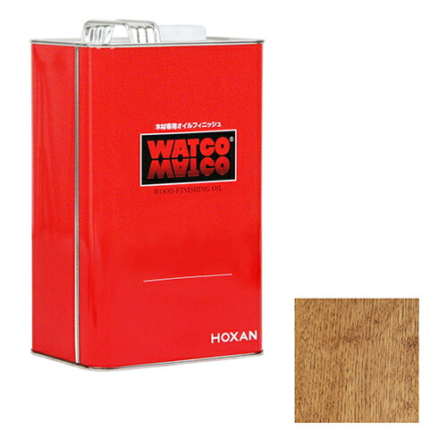 ワトコオイルーＷー１２・３．６ＬーＭウォルナット 塗料 家具、工芸品、壁、建具用塗料 塗装 DIY 現場作業