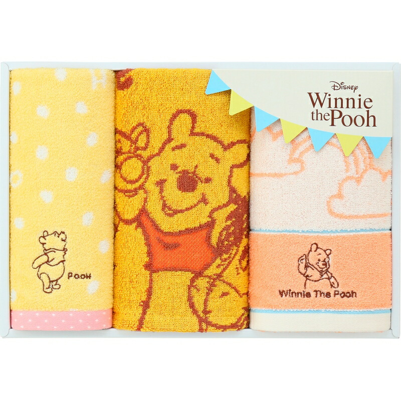 引越し祝い 内祝い 誕生日 引出物 くまのプーさん まとめ買い10セット フェイスタオル フェイスタオル2p ゲストタオル お返し プレゼント 粗供養 快気祝い フェイスタオル2p ゲストタオル 日用品 3枚入り ディズニー ファブリック かわいい Disney キャラクター