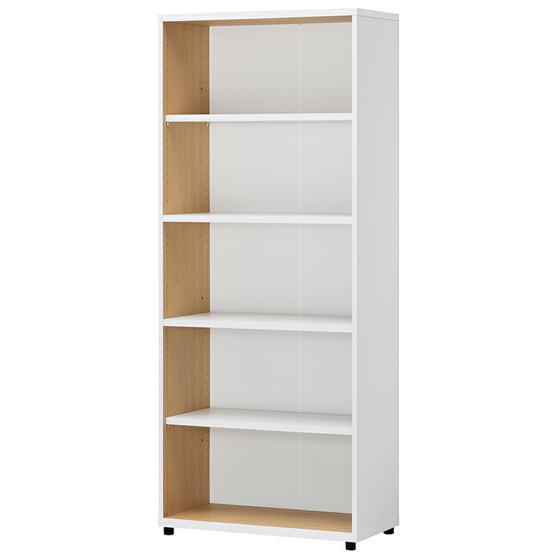 お見舞い 送料無料 白 ホワイト おしゃれ シンプル 事務所 オフィス 書類棚 ラック マガジンラック 収納 書棚 シェルフ 本棚 木製 フリーラック オフィスコ２ キッチンラック リビング収納 ディスプレイラックリビングボード 飾り棚 オープンラック アジャスター付5段