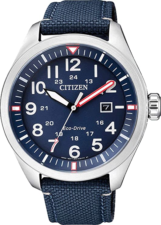 【純正BOX付属】CITIZEN シチズン AW5000-16L エコドライブ ソーラー充電 ネイビー 紺 メンズ 腕時計 日本未発売