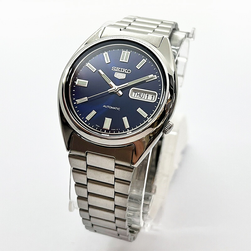 【北海道・沖縄 配送不可】【純正BOX付属】SEIKO 5 セイコー5 SNXS77K1 自動巻き ネイビー ブルー メンズ 腕時計 並行輸入品｜R-TIME 店 19,743円