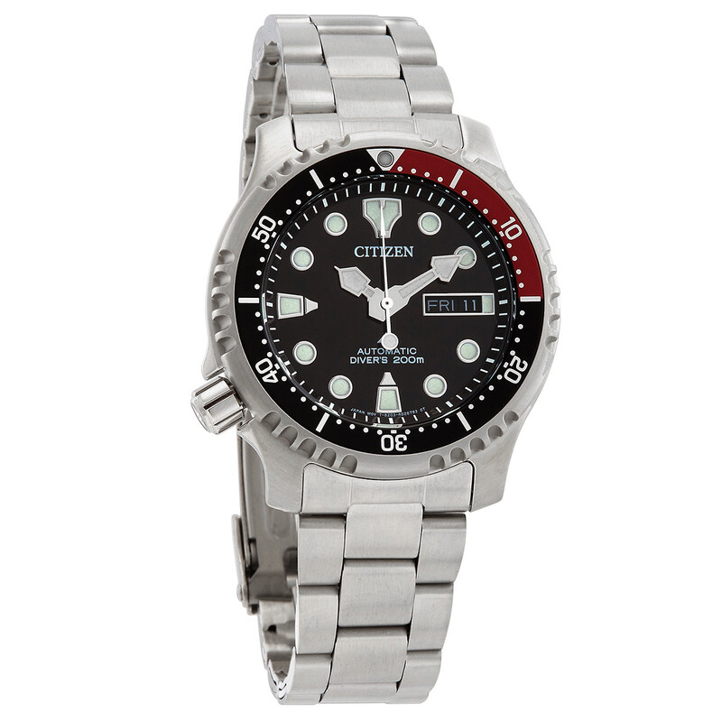 【純正BOX付属】CITIZEN シチズン PROMASTER プロマスター NY0085-86E FUGU フグ ダイバーズウォッチ ブラック レッド シルバー メンズ 腕時計 並行輸入品 |R-TIME 店