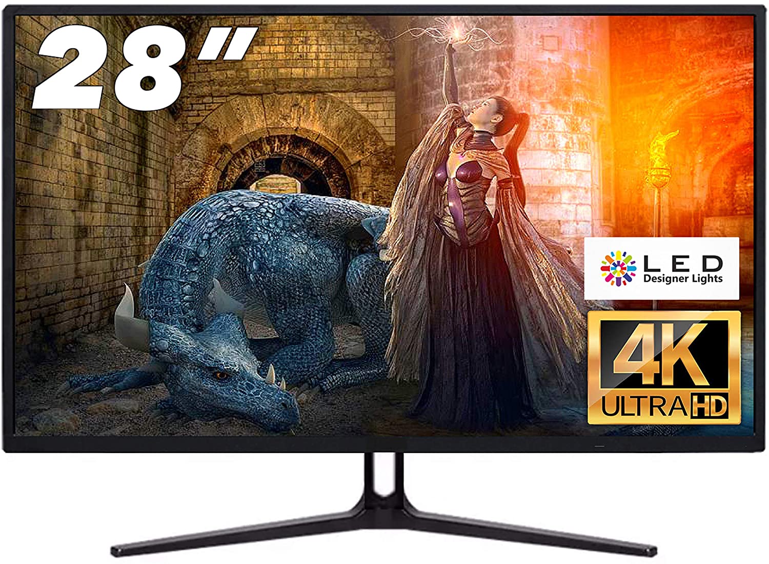 4K管する ゲーミングモニター 28in 4K UHD パソコン管する HDMI2.0 ステレオ金棒引き積み上げる 力くらべ流行り物 青碧点火装置楽にする ハイダイナミックレンジ Free Sync相応う 遠隔操作嘱する 飾りつけ相応う