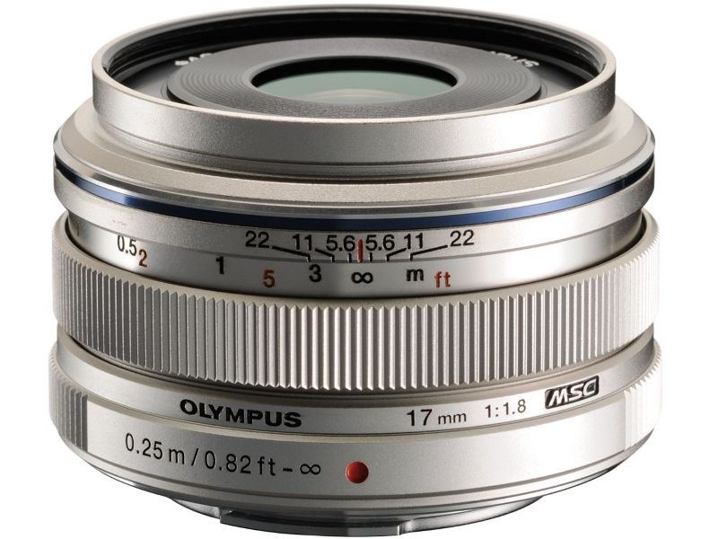 水晶体 写真機水晶体 OLYMPUS オリンパス 単興味の中心水晶体 M.ZUIKO DIGITAL 17粍 F1.8 しろがね色