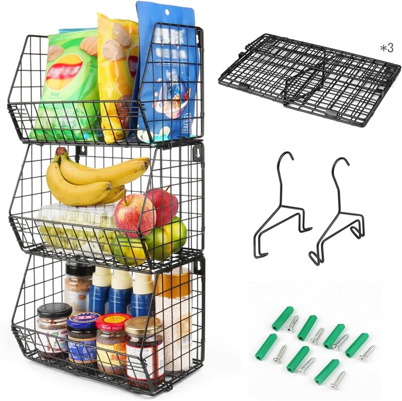 楽天市場】【送料無料】Fenghome ワイヤーバスケット 2個セット