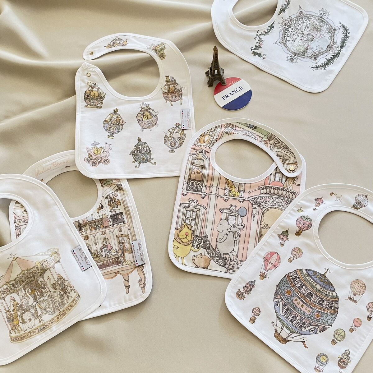 楽天市場】Atelier Choux アトリエシューサテンスタイ リバーシブル