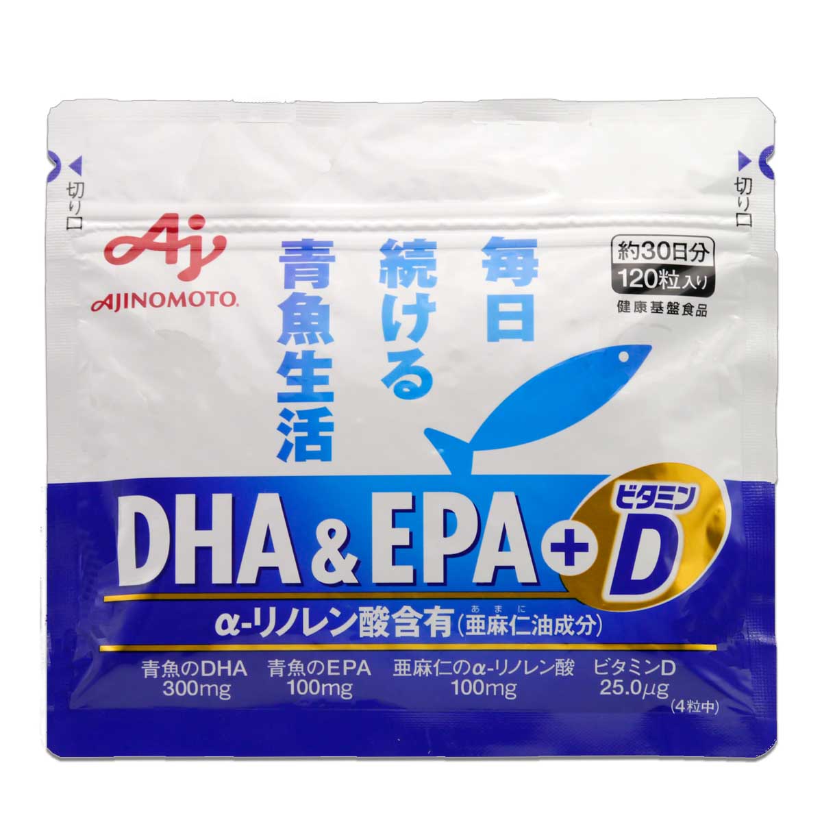 楽天市場】【 3袋セット 】 味の素 DHA&EPA+ビタミンD 57.2g ( 1粒