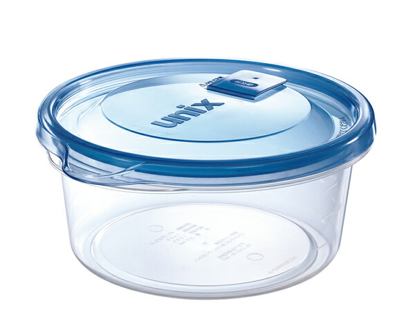 楽天市場 保存容器 ユニックス 早ワザレンジ名人 丸型 M 270ml ブルー 4個入 レンジ容器 レンジ調理 丸型 冷凍 加熱 オンラインショップ びーんず