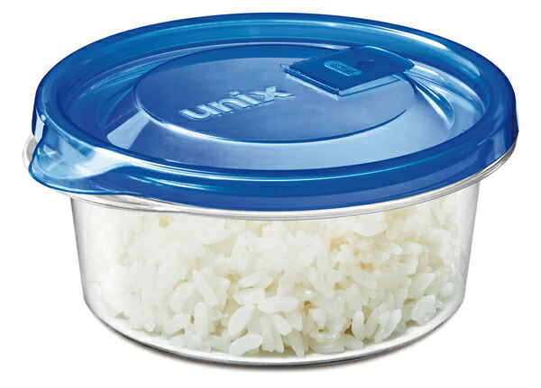 楽天市場 保存容器 ユニックス 早ワザレンジ名人 丸型 M 270ml ブルー 4個入 レンジ容器 レンジ調理 丸型 冷凍 加熱 オンラインショップ びーんず