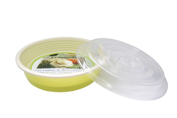 楽天市場 卓上水切り シクラメン蓋付き 丸水切りセットｓ グリーン Cy S ザル 具材ケース 丸型 オンラインショップ びーんず