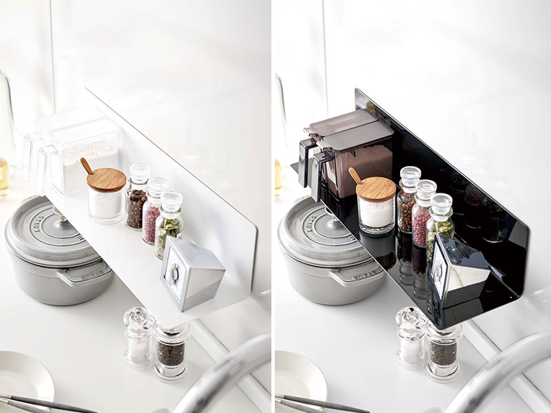 楽天市場 山崎実業 Tower タワー マグネット キッチン棚 ワイド 選べるカラー ホワイト ブラック ウォールラック 壁収納 調味料棚 マグネット 磁石 L字 コンロ周り 整理 壁面収納 シンプル オンラインショップ びーんず