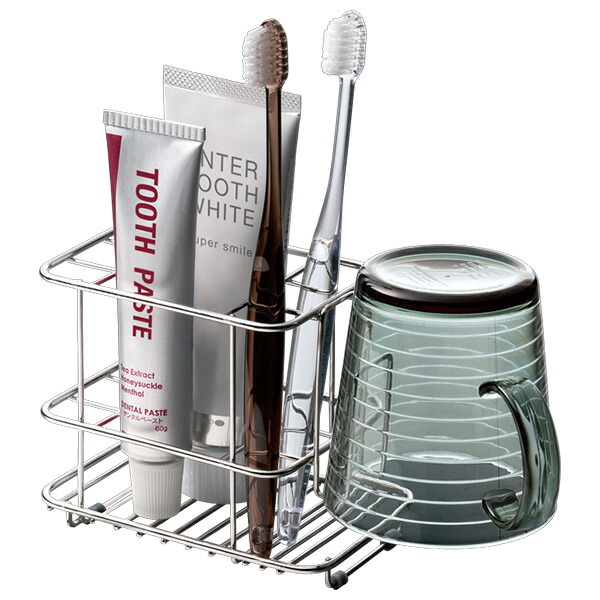 ステンレス 歯ブラシスタンド/歯ブラシホルダー 〔吸盤〕 コップホルダー付き サビにくい 〔36個セット〕 ステンレス 歯ブラシスタンド⁄歯ブラシホルダー 〔スリム 吸盤