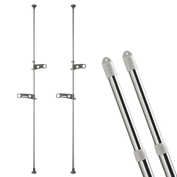 セキスイ ベランダ 物干しセット 竿2本付き ステンレス 突っ張り 物干し台 物干し竿 2 2 3m Dsl Stn 3n 2本 つっぱり ベランダ 洗濯物干し 外干し ものほし 軒下 Tbset Com