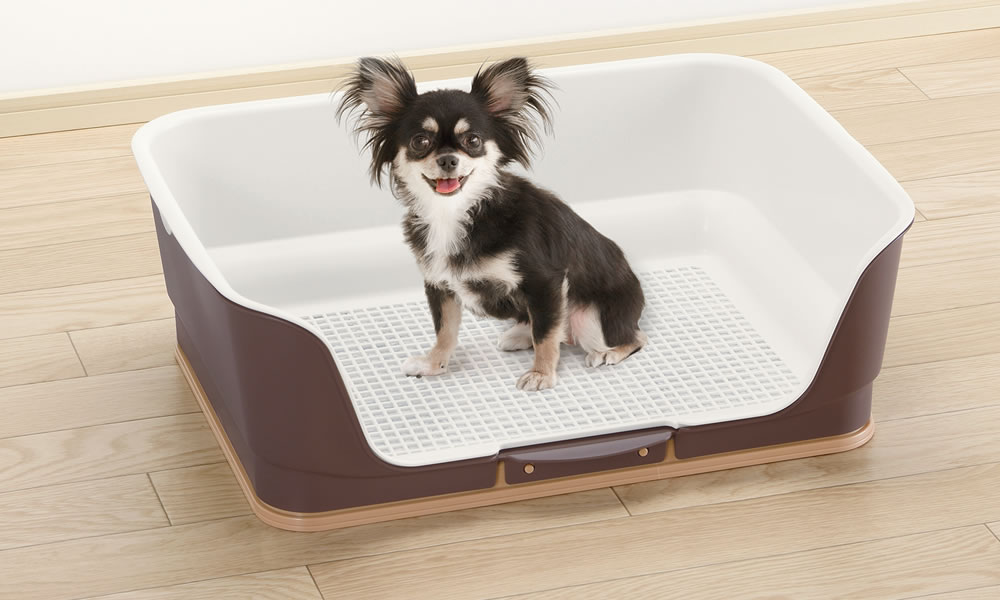 楽天市場 リッチェル 犬 トイレトレーニング お掃除簡単ステップ壁付トイレ レギュラー 選べるカラー ダークブラウン ライトピンク アイボリー イヌ 子犬 おしっこ しつけ 躾 室内 ペット メッシュ 取り外し オンラインショップ びーんず