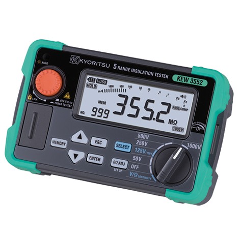 (LINEクーポン有)共立電気計器 3552 デジタル6レンジ絶縁抵抗計 KYORITSU