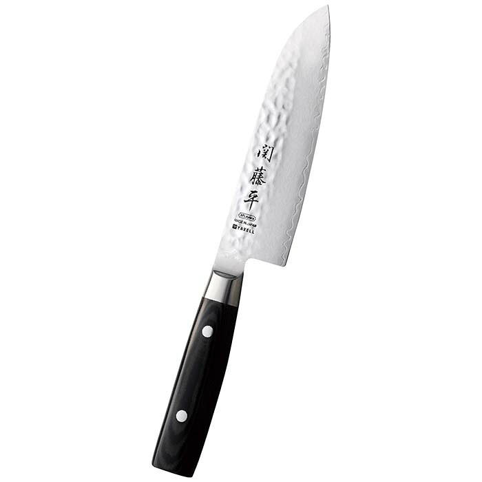 (LINEクーポン有)ヤクセル 30697 ダマスカス鋼三徳包丁 ギフト 贈り物 プレゼント 定番 関藤平 (のし包装無料対応可) (代引不可)|住設と電材の洛電マート