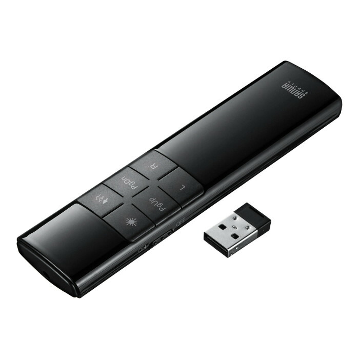 (LINEクーポン有)サンワサプライ MA-WPR14BKN タイマー付きプレゼンテーションマウス SANWASUPPLY