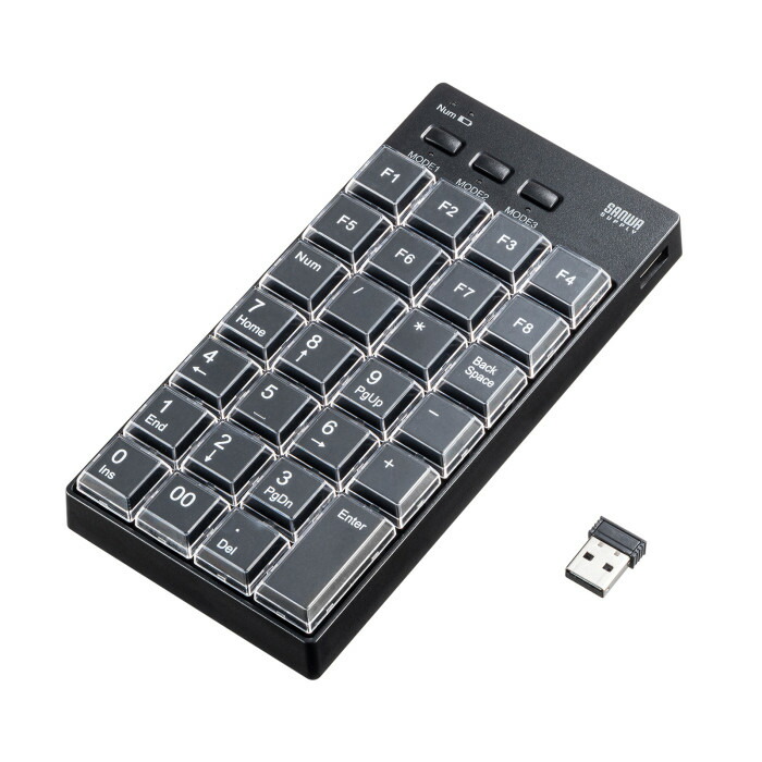 (LINEクーポン有)サンワサプライ NT-WL26BK プログラマブルテンキー(2.4Gモデル) SANWASUPPLY