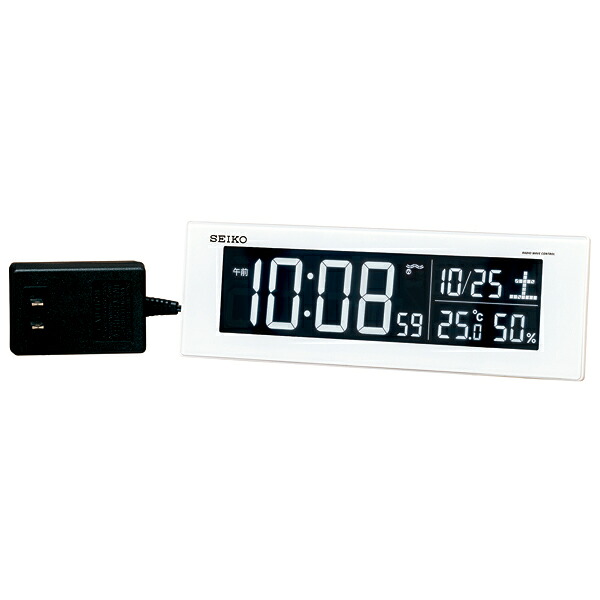 (LINEクーポン有)セイコー DL305W デジタル電波置時計 SEIKO｜住設と電材の洛電マート