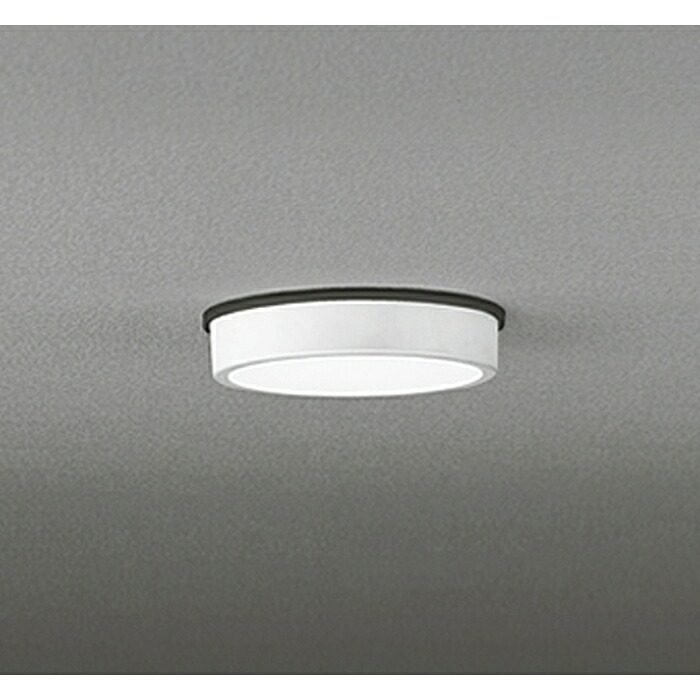 (LINEクーポン有)オーデリック OG254515R 軒下用シーリングライト 白熱灯器具100W相当 昼白色 オフホワイト 防雨型 ODELIC