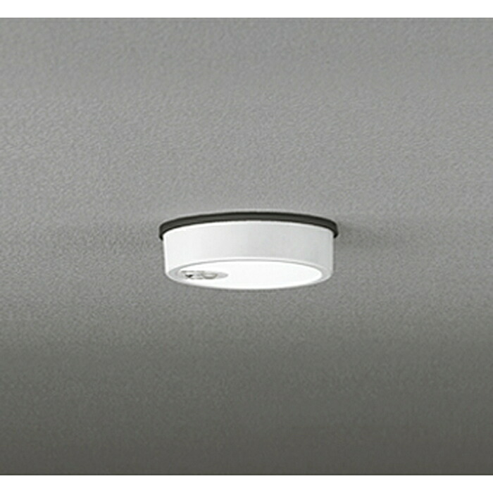 (LINEクーポン有)オーデリック OG254533R 軒下用シーリングライト 白熱灯器具60W相当 人感センサーON-OFF型 昼白色 オフホワイト 防雨型 ODELIC