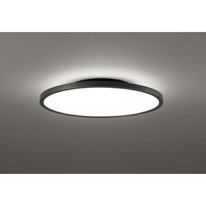 (LINEクーポン有)オーデリック OL291620BR LEDシーリングライト(フラットプレート/関節光切替) ～8畳用 調光・調色タイプ 電球～昼光色 ブラック (専用リモコン付属) ODELIC