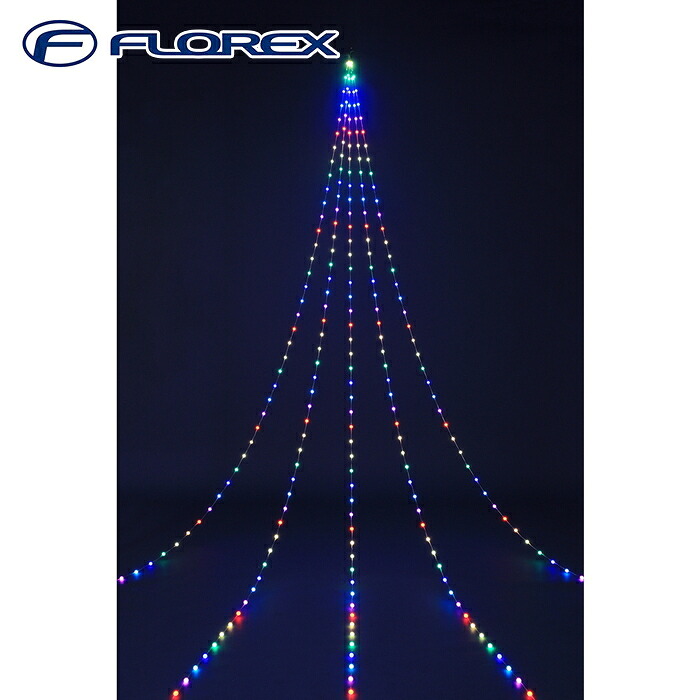 (LINEクーポン有)フローレックス KT-3850 8mAPPスマートLEDドレープライト イルミネーション コントローラー付 クリスマス Xmas FLOREX (代引不可)｜住設と電材の洛電マート
