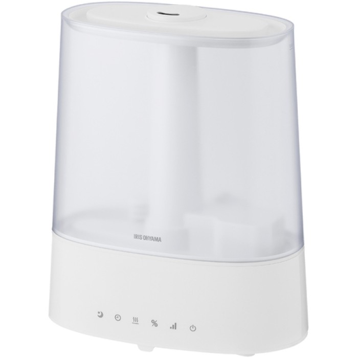 (LINEクーポン有)アイリスオーヤマ AHM-HUT55A-W 上給水超音波ハイブリッド加湿器 ホワイト IRIS OHYAMA｜住設と電材の洛電マート 9,226円