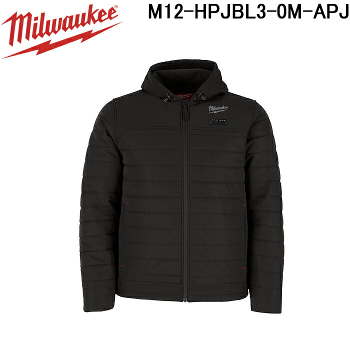 (LINEクーポン有)ミルウォーキー M12-HPJBL3-0M-APJ M12 フード付きヒートジャケット (M) MILWAUKEE