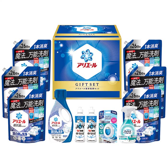 (LINEクーポン有)PGCG-100F アリエール液体洗剤セット ギフト 贈り物 プレゼント 定番 P＆G (のし包装無料対応可) (代引不可) 9,749円
