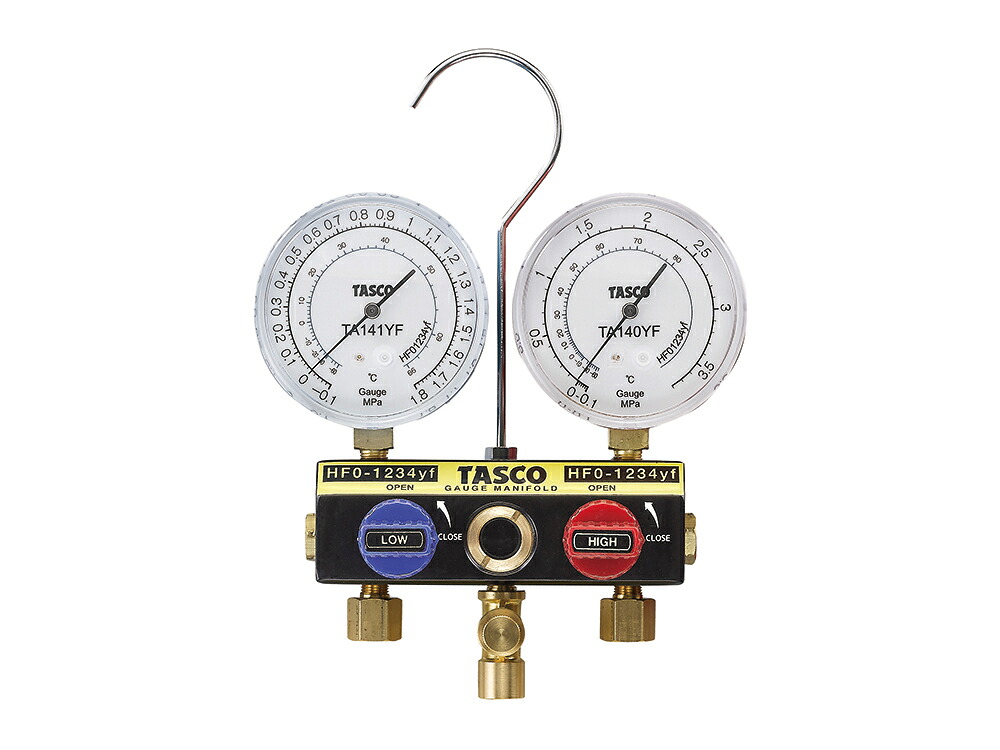 (LINEクーポン有)タスコ TA124YF-1 ゲージマニホールド TASCO|住設と電材の洛電マート