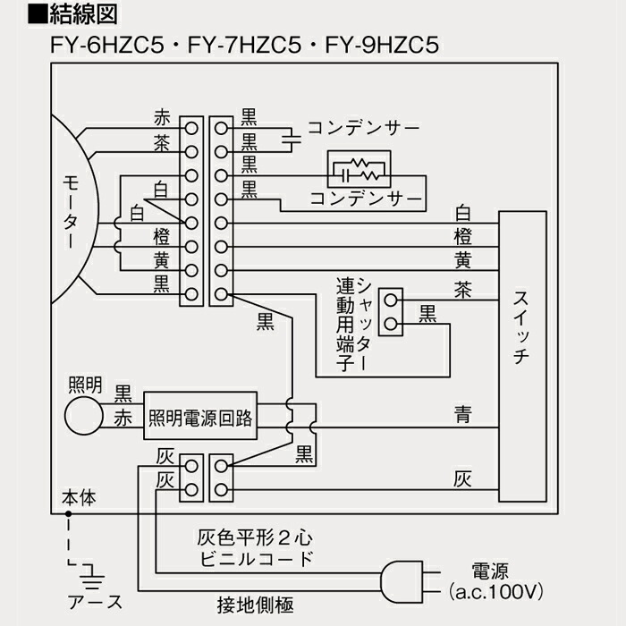 本物保証! FY-6HGC5-S <br>スマートスクエアフード パナソニック レンジフード シロッコファン 幅60cm 24時間 局所換気兼用  シルバー 前幕板 横幕板別売