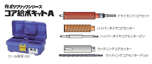 (LINEクーポン有)ミヤナガ A38R コア給水キット （SDSシャンクキット）｜住設と電材の洛電マート