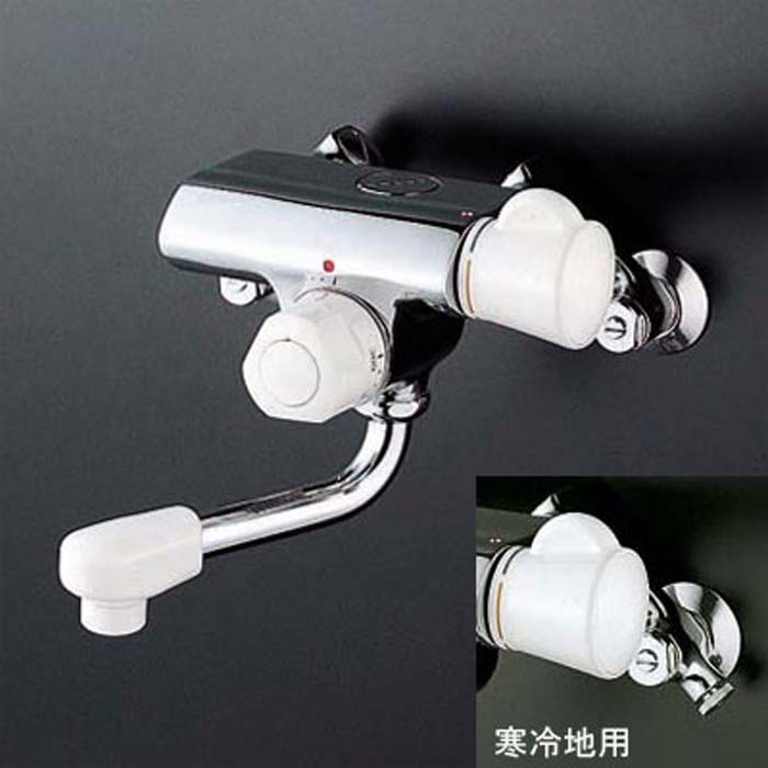 (LINEクーポン有)KVK KM155WGR24 定量止水付ミキシング式混合栓(240mmパイプ付)(寒冷地用)(代引不可)