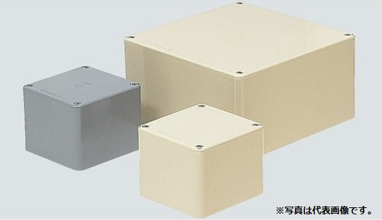 (LINEクーポン有)未来工業 PVP-3025 プールボックス 正方形 ノック無 グレー 6,676円