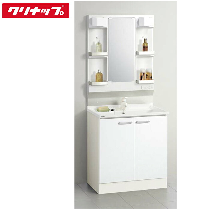 (LINEクーポン有)クリナップ 洗面化粧台 BGAシリーズ (ミラー:M-H751GAEN/洗面化粧台BGAL75TNTSWEQT) 75cm 1面鏡 スムースホワイト(EQT) (代引不可)｜住設と電材の洛電マート