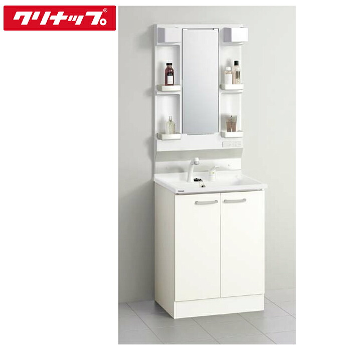(LINEクーポン有)クリナップ 洗面化粧台 BGAシリーズ (ミラー:M-L601GAEN/洗面化粧台BGAL60TNTVWJTS) 60cm 1面鏡 モノホワイト(JTS) (代引不可)