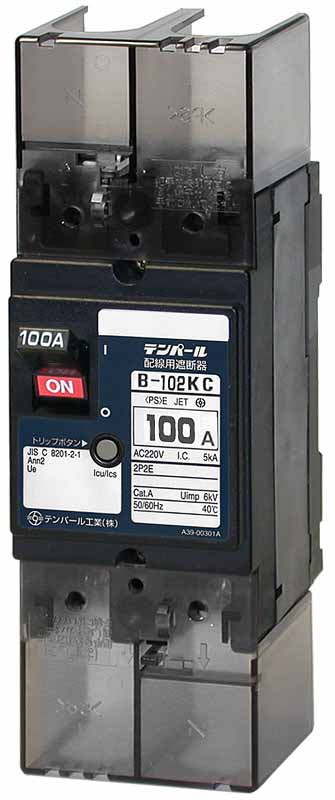 (LINEクーポン有)テンパール工業 B102KC06 配線用遮断器 分電盤協約形サイズ 60A